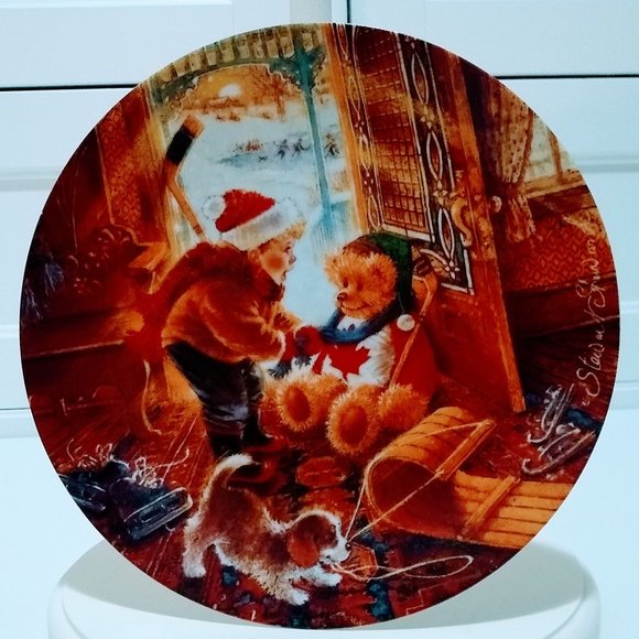YOU'LL PLAY GOALIE! Decorative plate by Steward Sherman - Picture 1 of 5